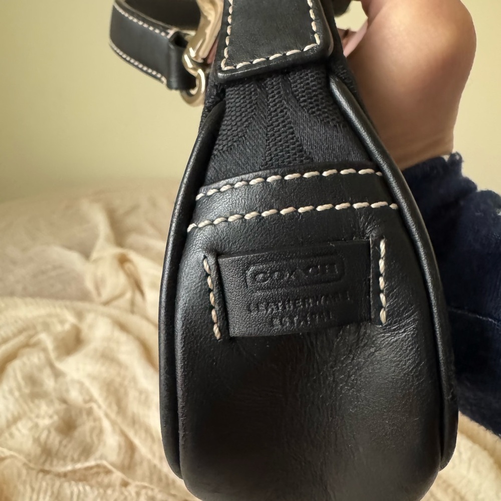 Chic vintage Coach hampton signature mini bag y2k soho - Picture 7 of 10